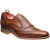 Spencer Two-tone Brogues 2 Spencer Two-tone Brogues -Prestige Shoe Shop barker spencer in rosewood calf and navy calf 1