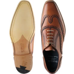 Spencer Two-tone Brogues 7 Spencer Two-tone Brogues -Prestige Shoe Shop barker spencer in rosewood calf and navy calf 3
