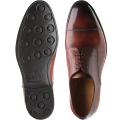 9381 Rubber-soled Derby Shoes -Prestige Shoe Shop carlos santos 9381 in wine shadow 3