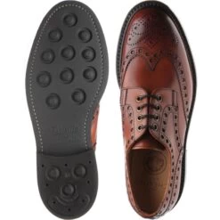 Avon R Rubber-soled Brogues -Prestige Shoe Shop cheaney avon r in dark leaf calf 3
