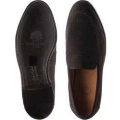 Hadley Loafers -Prestige Shoe Shop cheaney hadley in brown suede 3