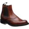 Tamar R Rubber-soled Brogue Boots -Prestige Shoe Shop cheaney tamar r in dark leaf calf 1