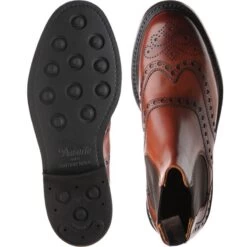 Tamar R Rubber-soled Brogue Boots -Prestige Shoe Shop cheaney tamar r in dark leaf calf 3