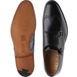 Chicago Double Monk Shoes -Prestige Shoe Shop church chicago in black calf 3