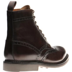 Buxtonrubber-soled Brogue Boots -Prestige Shoe Shop herring buxton rubber in brown calf 4