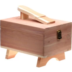 Cedar Valet Box With Footrest