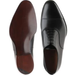 Charles II Oxfords -Prestige Shoe Shop herring charles ii in black calf 3