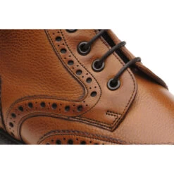 Corsham Rubber-soled Brogue Boots -Prestige Shoe Shop herring corsham in cedar grain calf 4