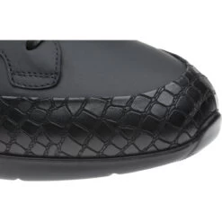 Cranston Two-tone Rubber-soled Formal Shoes -Prestige Shoe Shop herring cranston in black calf and croc 5