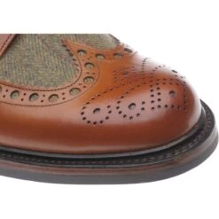 Dartmoortweed Rubber-soled Brogues -Prestige Shoe Shop herring dartmoor rubber in moorland green tweed and chestnut calf 5