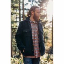 Dexter Wool Over Shirt By Peregrine 10 Dexter Wool Over Shirt By Peregrine -Prestige Shoe Shop herring dexter wool over shirt by peregrine in navy 3