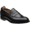 Dunham Rubber-soled Loafers -Prestige Shoe Shop herring dunham in black calf 1