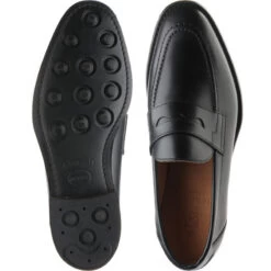 Dunham Rubber-soled Loafers -Prestige Shoe Shop herring dunham in black calf 3