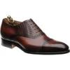 Dunkeld Semi-brogues -Prestige Shoe Shop herring dunkeld in rosewood calf 1