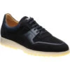 Dunsfold Rubber-soled Trainers -Prestige Shoe Shop herring dunsfold in navy calf and navy suede 1