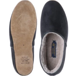 Earl Slippers -Prestige Shoe Shop herring earl in navy suede 3