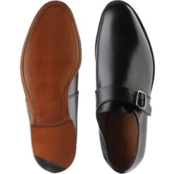 Edgbaston Monk Shoes -Prestige Shoe Shop herring edgbaston in black calf 3