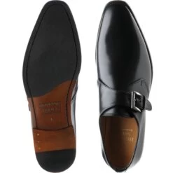 Enfield Hybrid-soled Monk Shoes -Prestige Shoe Shop herring enfield in black calf 3