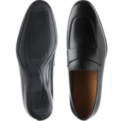 Enzo Rubber-soled Loafers -Prestige Shoe Shop herring enzo in black calf 3