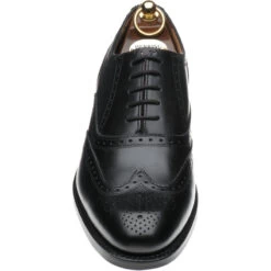 Gosport Brogues -Prestige Shoe Shop herring gosport in black calf 2