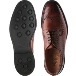 Grassmere II Rubber-soled Brogues -Prestige Shoe Shop herring grassmere ii in mahogany grain 3