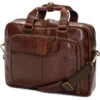 Harwich Briefcase -Prestige Shoe Shop herring harwich briefcase in mahogany grain 1