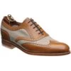 Henley II Two-tone Brogues -Prestige Shoe Shop herring henley ii in tan and canvas 1
