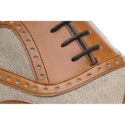 Henley II Two-tone Brogues -Prestige Shoe Shop herring henley ii in tan and canvas 4
