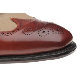 Henley Two-tone Brogues -Prestige Shoe Shop herring henley in dark leaf and canvas 5