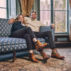 Jodie Ladies Rubber-soled Chelsea Boots -Prestige Shoe Shop herring jodie in cedar calf with cedar strap 6