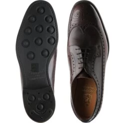Kirkoswold Rubber-soled Brogues -Prestige Shoe Shop herring kirkoswold in brown waxy 3