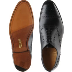 Lambeth Semi-brogues -Prestige Shoe Shop herring lambeth in black calf 3