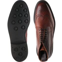 Langdale II Rubber-soled Brogue Boots 9 Langdale II Rubber-soled Brogue Boots -Prestige Shoe Shop herring langdale ii in mahogany grain 3
