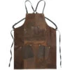 Leather Apron -Prestige Shoe Shop herring leather apron in brown waxy 1