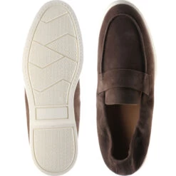 Matira Rubber-soled Loafers 9 Matira Rubber-soled Loafers -Prestige Shoe Shop herring matira in brown suede 3