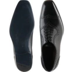 Millbank Brogues -Prestige Shoe Shop herring millbank in black calf 3