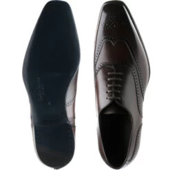 Munster Brogues -Prestige Shoe Shop herring munster in dark brown calf 3