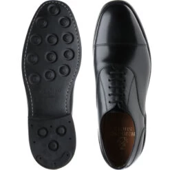 Newcastlerubber-soled Oxfords -Prestige Shoe Shop herring newcastle rubber in black calf 3