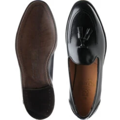 Picasso Tasselled Loafers -Prestige Shoe Shop herring picasso in black calf 3