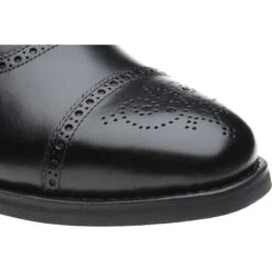 Reading IIrubber-soled Semi-brogues -Prestige Shoe Shop herring reading ii rubber in black calf 5