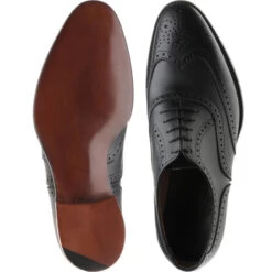 Regent Brogues -Prestige Shoe Shop herring regent in black calf 3