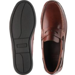 Salcombe Rubber-soled Deck Shoes -Prestige Shoe Shop herring salcombe in chestnut 3
