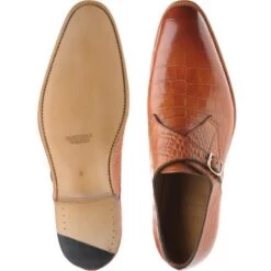 Salobrena Monk Shoes -Prestige Shoe Shop herring salobrena in chestnut croc 3