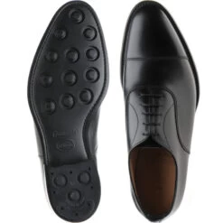 Severnrubber-soled Oxfords -Prestige Shoe Shop herring severn rubber in black calf 3
