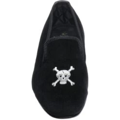 Skull House Shoes 8 Skull House Shoes -Prestige Shoe Shop herring skull slipper in black velvet 2