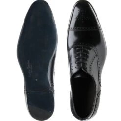 Sloane Semi-brogues -Prestige Shoe Shop herring sloane in black calf 3