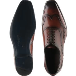 Villiers Brogues -Prestige Shoe Shop herring villiers in rosewood calf 3