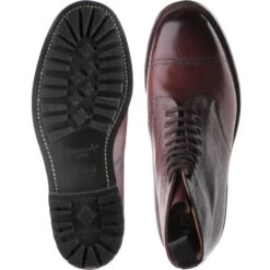 Windermererubber-soled Boots -Prestige Shoe Shop herring windermere in burgundy grain 3