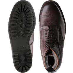 Windermere (Warm Lined) Rubber-soled Boots -Prestige Shoe Shop herring windermere warm lined in burgundy grain 3