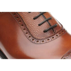 Wordsworth Semi-brogues -Prestige Shoe Shop herring wordsworth in tan calf and grain 4